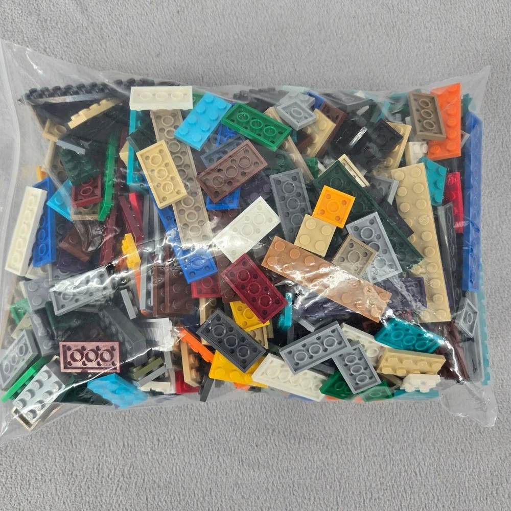 LEGO 1.9lb Bulk Mixed Plates Lot Kids Creative Building Bricks Multi-color